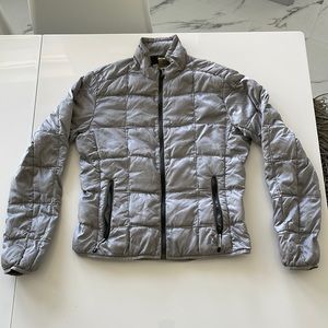 Silver Puffer Jacket(M)-Eddie Bauer